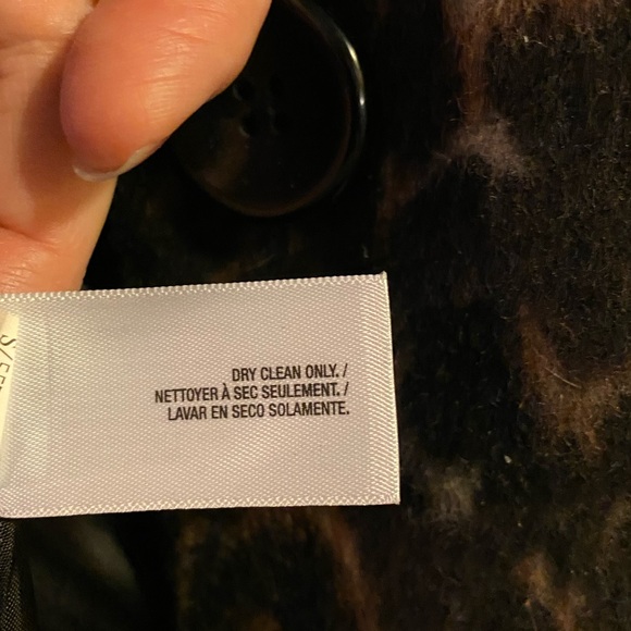 EUC Single-Breasted Wool-Blend Leopard Coat - Picture 5 of 6